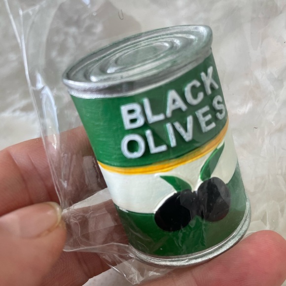 Fridge magnets vintage look aperitif olives can and egg plants tray new in bags - Picture 7 of 10